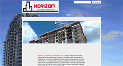 Desktop Screenshot of horizon-concrete.com