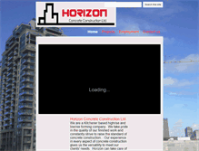 Tablet Screenshot of horizon-concrete.com